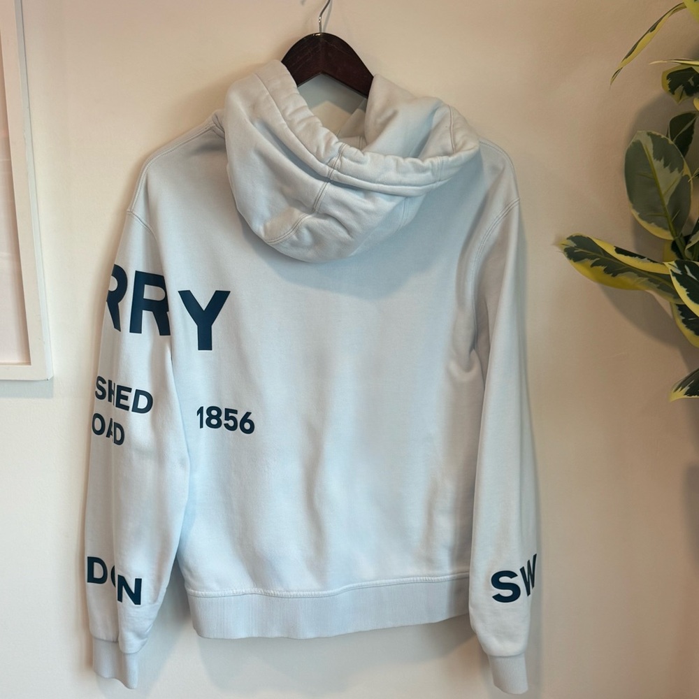 Burberry Light Blue Graphic Hoodie - Picture 3 of 14